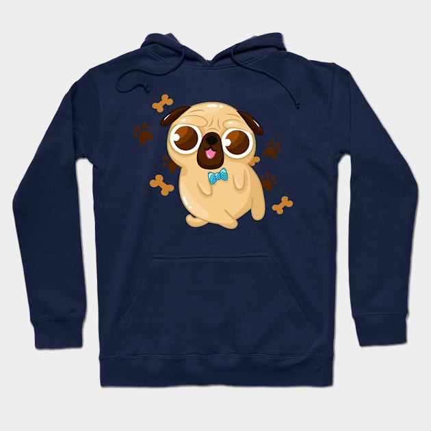 What the pug? Hoodie by Khatii